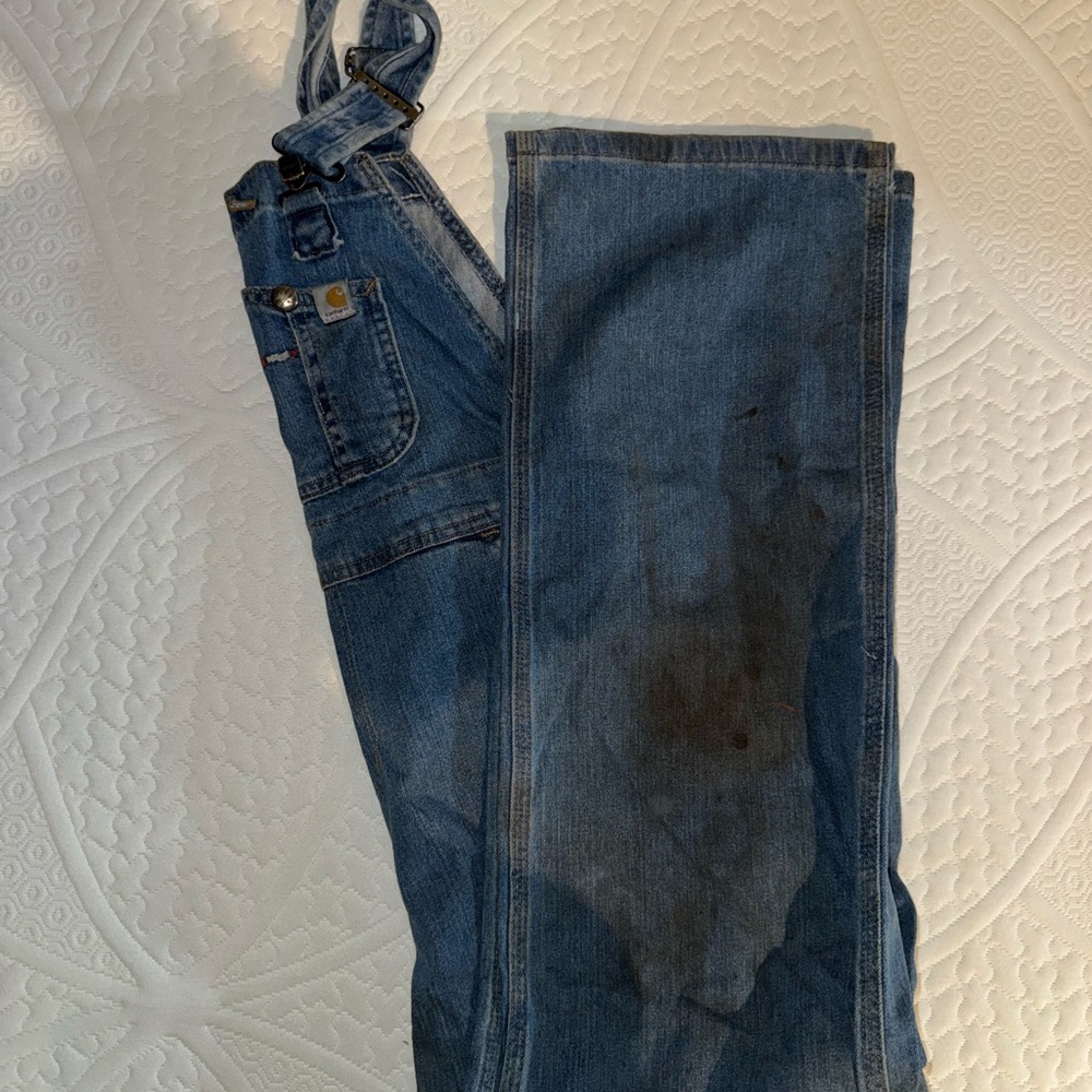 Carhartt Blue Denim Overalls